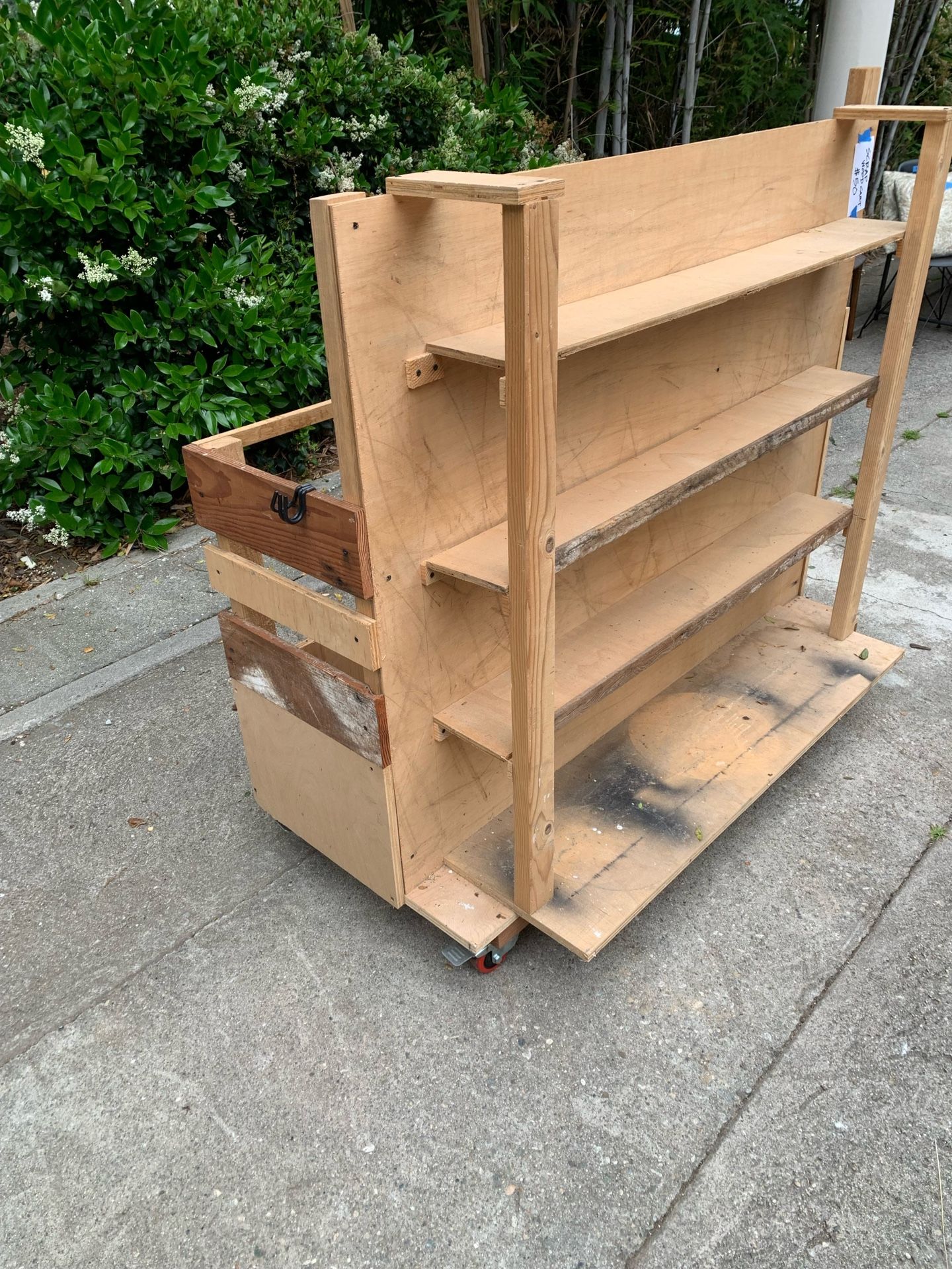 Scrap Wood Storage Cart