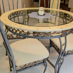 Glass Top Dining Table