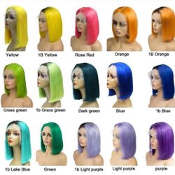 Dark green and Purple Bob available at hand