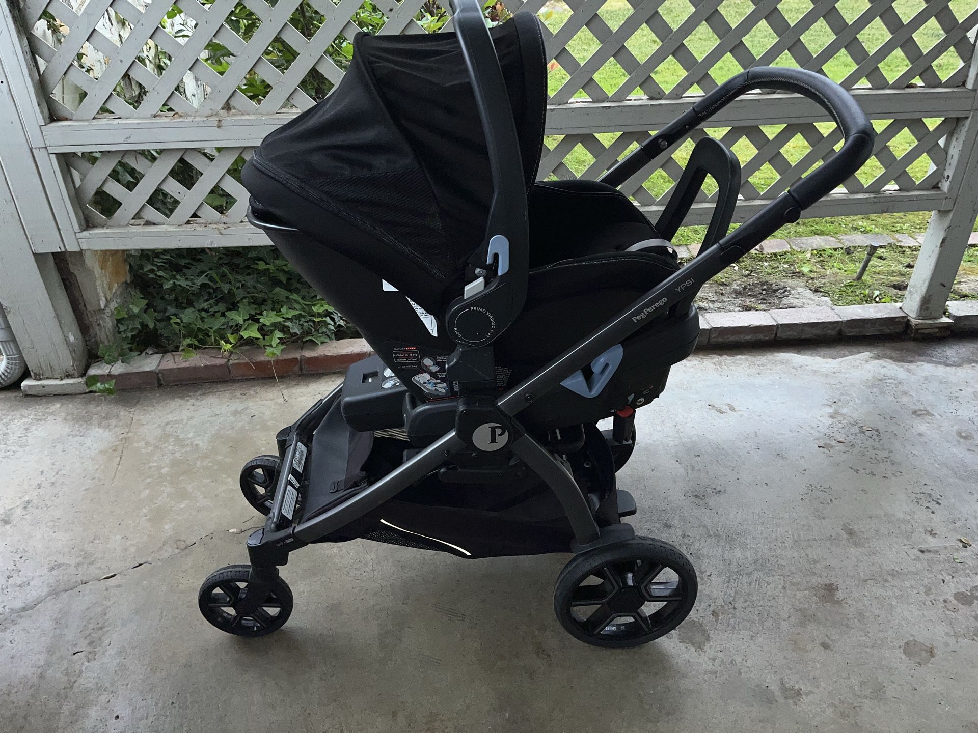 PEG YPSI Stroller + Primo Viaggio Nido Car Seat Travel System