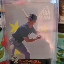 Don Mattingly 1987 Fleer All-star Insert Baseball Card 