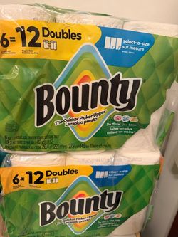 Bounty paper towels $12 each