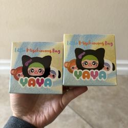 2 YAYA Little Mischievous Bag Plush Pendant Blind box.