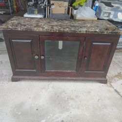 Marble Top TV Stand 