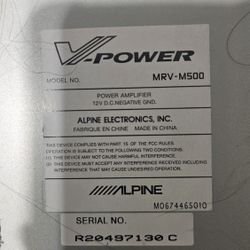  Alpine Subwoofer and Amplificator 