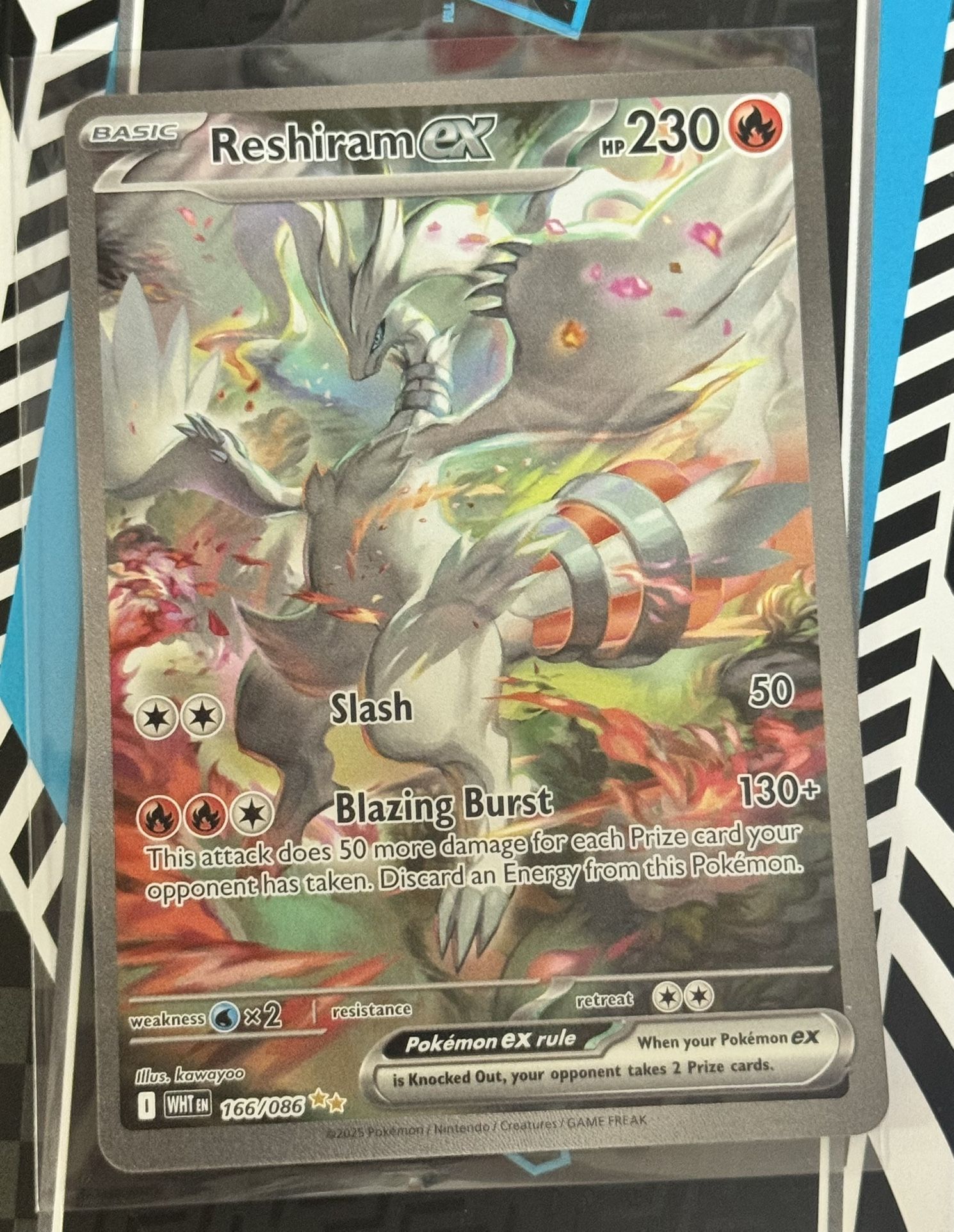 Reshiram EX English SIR 166/086 White Flare Pokemon