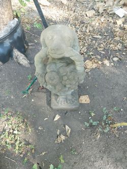 Concrete Dog Garden Statue