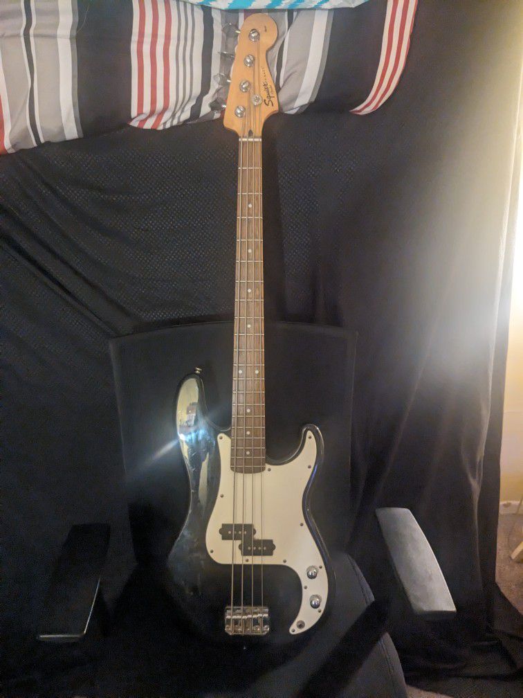 Squier Bass Guitar w Extra Strings