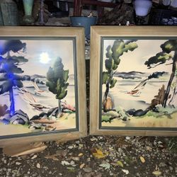 Pair Of Vintage Paintings (Roche)