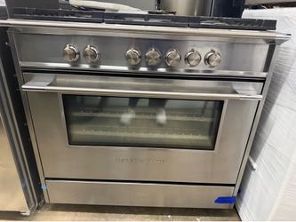 36” Fisher & Paykel slide in convection oven stainless steel
