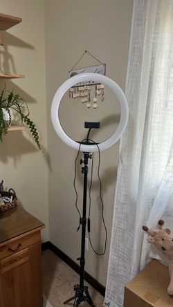 Tripod with ring light
