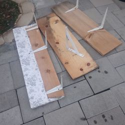 3 Wood Shelves