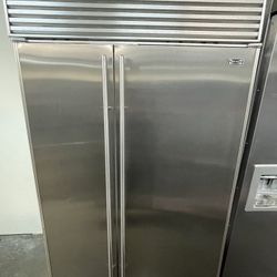 Sub Zero 48” Stainless Steel Built In Side By Side Refrigerator