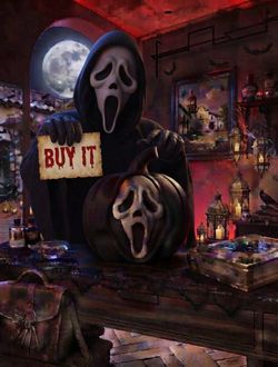 3d printed mini ghost face pumpkin
