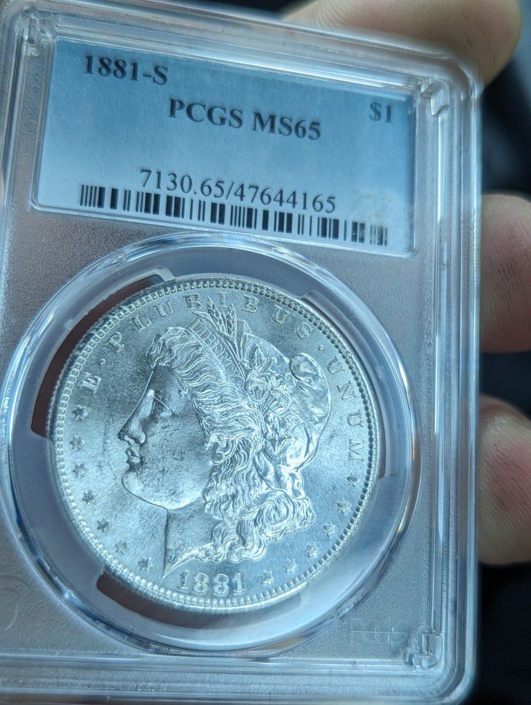 1881 S PCGS MS65 Morgan Silver Dollar