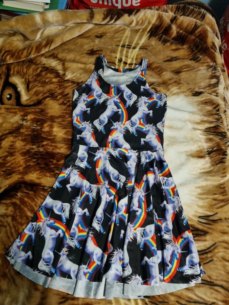 Ladies Rainbow Unicorn Dress