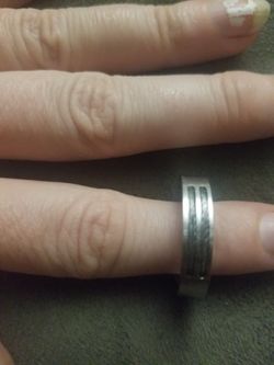 Mens stainless steel ring