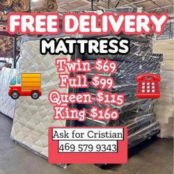 New Mattresses  Twin mattress Full mattress Queen mattress  King mattress  Colchones nuevos  Beds 