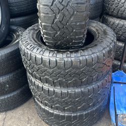 FOUR GOOD USED TIRES 265/65/17 GOODYEAR WRANGLER DURATRACK