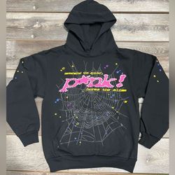 P*nk! Spider Hoodie Black Medium 
