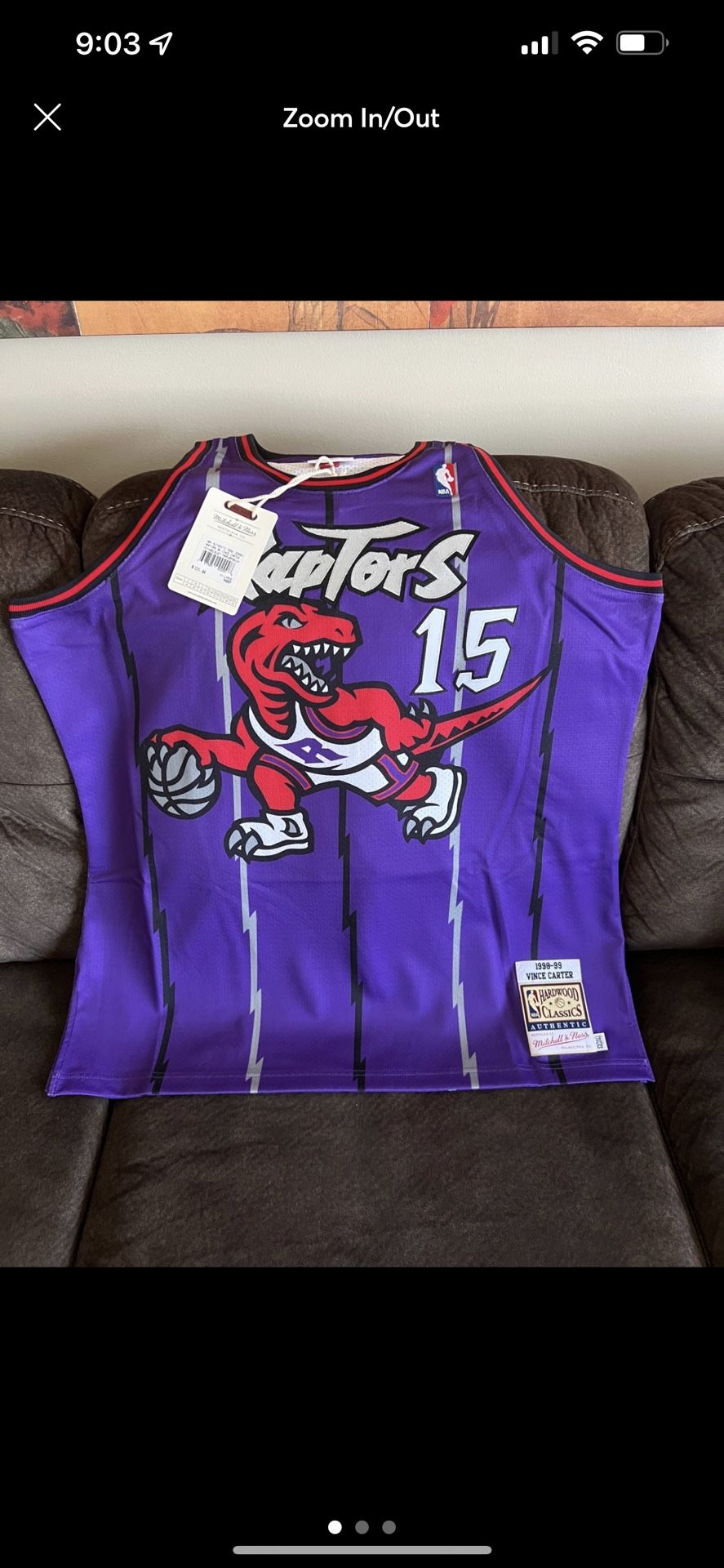 Vince Carter 1998-99 Authentic Jersey Toronto Raptors Mitchell