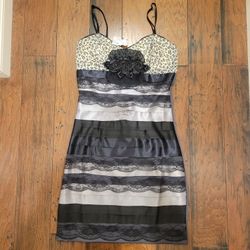 LM LuLu Paris Ribbon Taffeta Dress Small