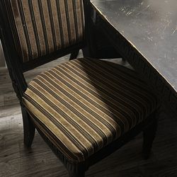 Six Piece Dining Room Table Black