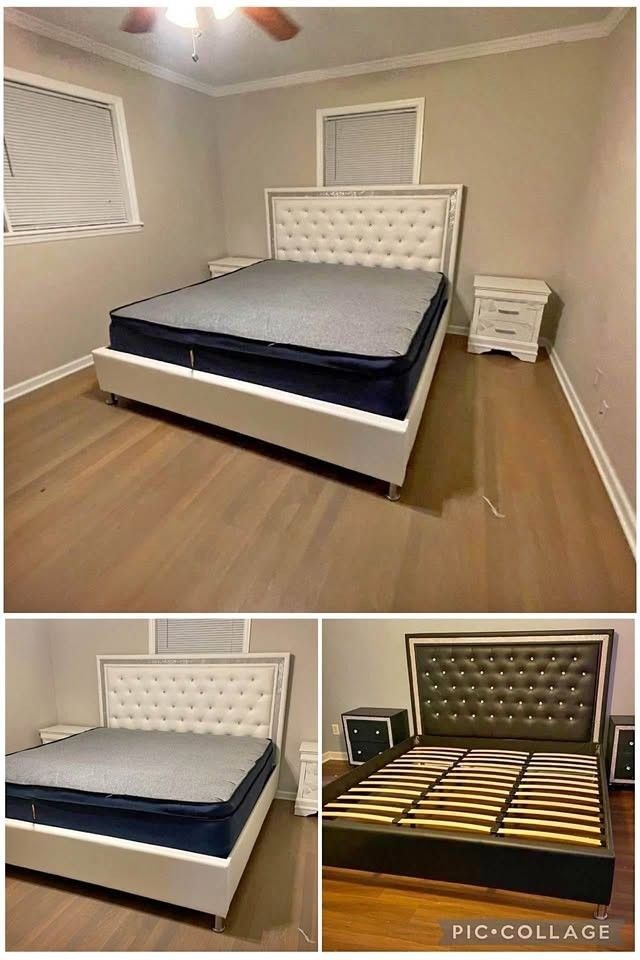 BRAND NEW KING SIZE PLATFORM BED – $395 QUEEN SIZE – $365
