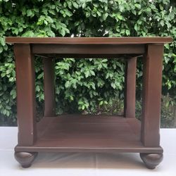 Espresso Color County Side Table 
