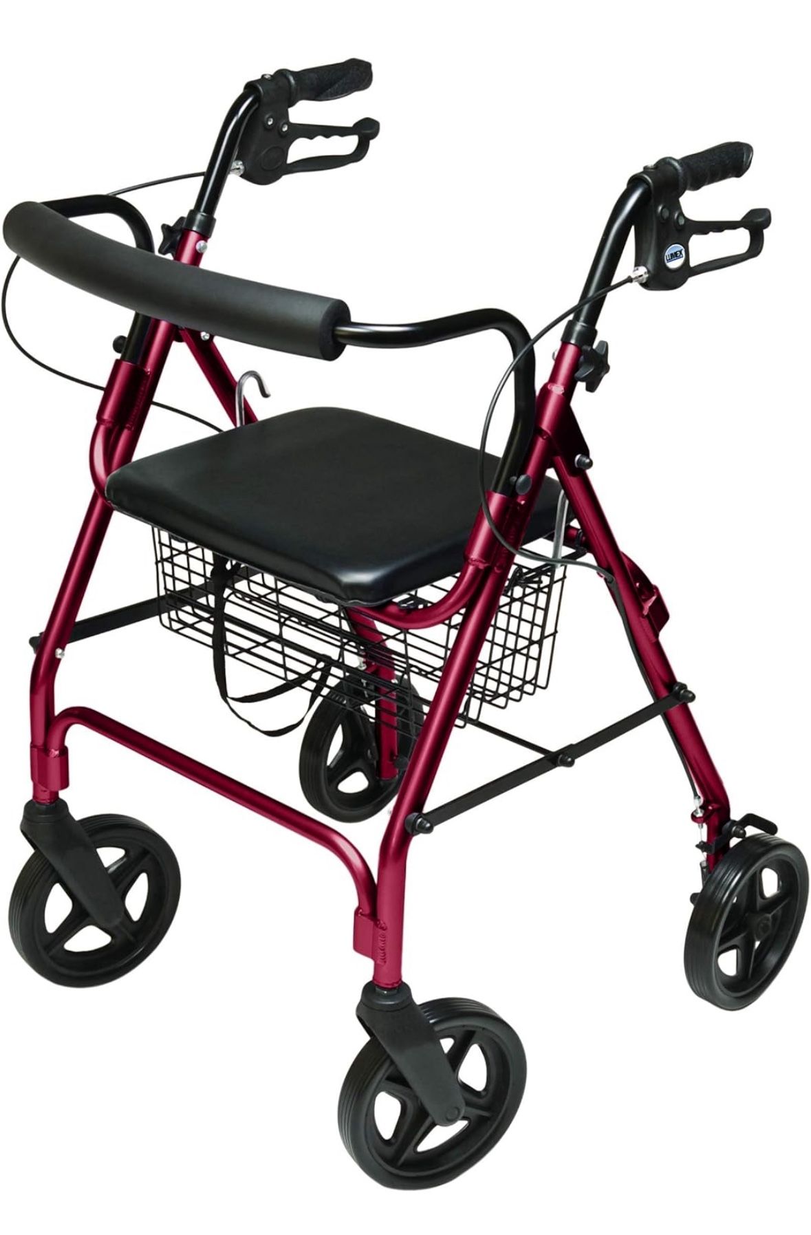 Graham-Field RJ4805R Lumex Walkabout Contour Deluxe Rollator with Seat, Walker