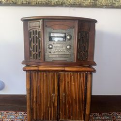 Vintage Style Wooden 5-in-1 Music Center – Innovative Technology