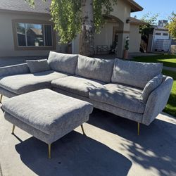 Grey Sectional Couch 