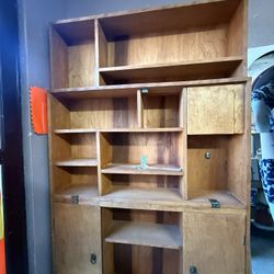 Antique Book Shelf Solid Wood $40
