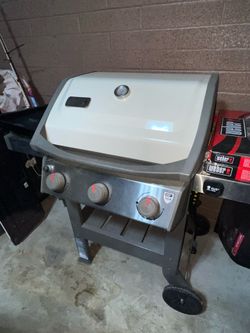 (White) Weber GS4 II Spirit E-310 BBQ Grill Asador Propane Barbecue two burners