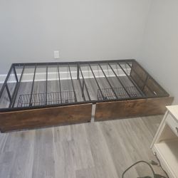 Twin Bed Frame With Drawers
