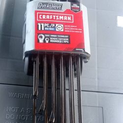 Craftsman OVERDRIVE 11-Piece Metric Long Panel Wrench Set (model CMMT87811)
