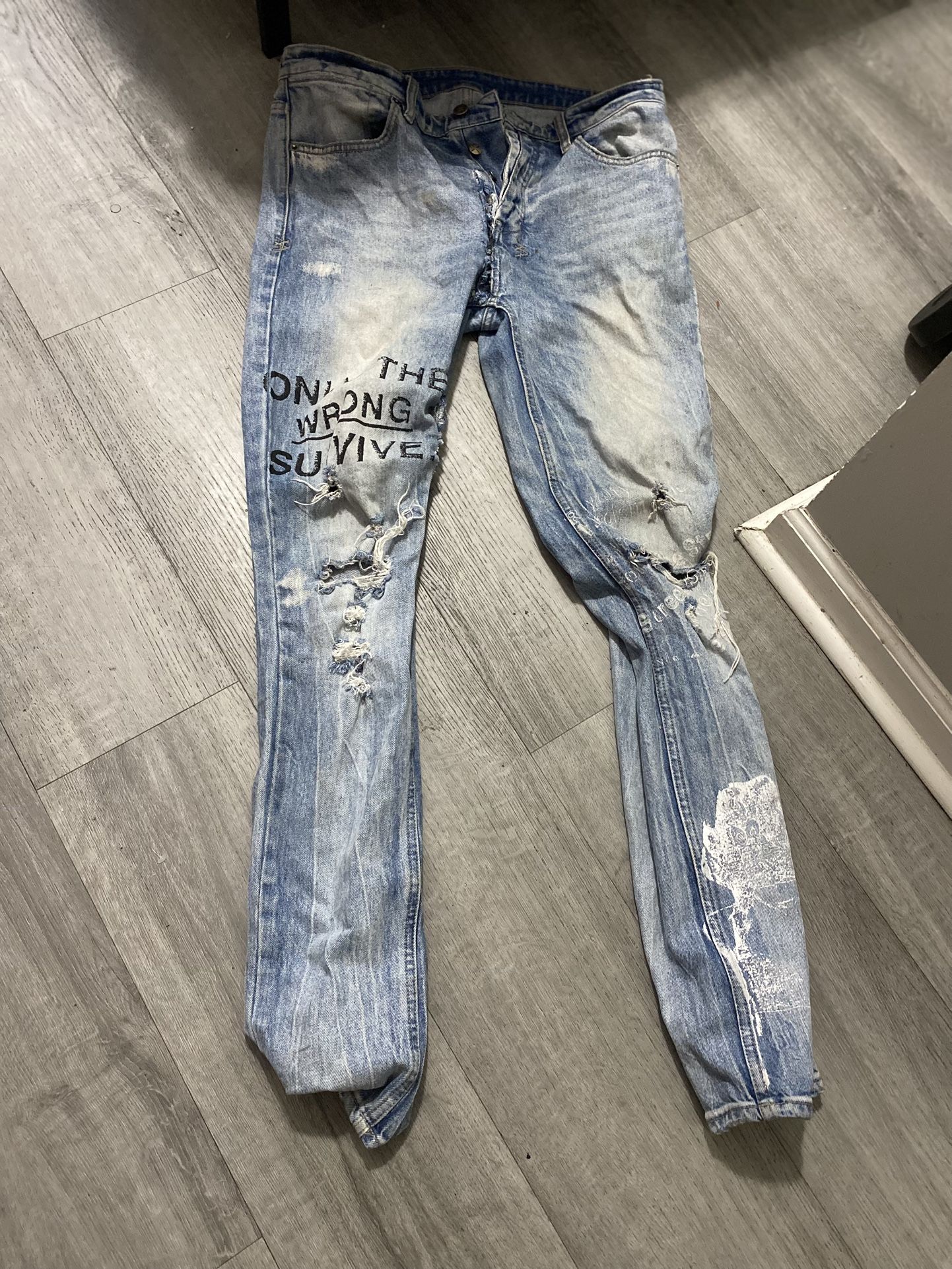 Ksubi Jeans Size34   Need Rip On Leg Sold Back Tg