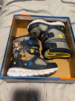 Toddler paw patrol winter boots
