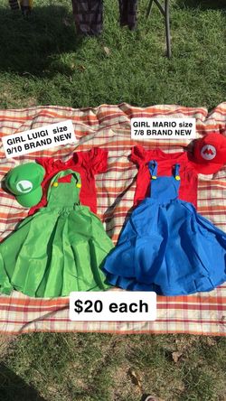 Luigi and Mario GIRL COSTUMES