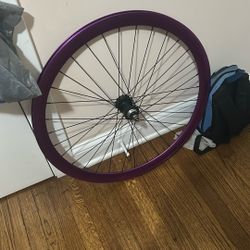 Purple Pure cycles Rear Wheel