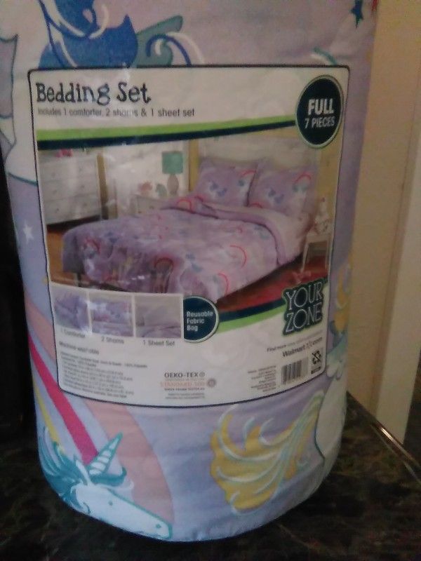 UNICORN Comforter Set BED IN A BAG