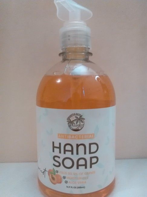 Bahama Bo's Anti Bacterial Hand Soap Apricot scented 16.9 fl oz-LAST ONE