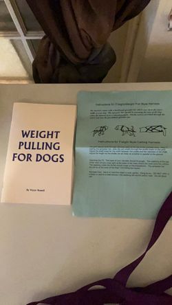 Dog weight pulling harness