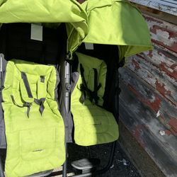 ZOE XL2 Best V2 Lightweight Double Stroller Lime Green