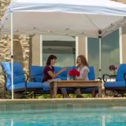 Everbilt 10 ft. x 10 ft. Commercial Instant Canopy-Pop Up Tent with Wall Panel White