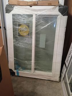35x48 retro fit window bathroom window, privacy glass available now