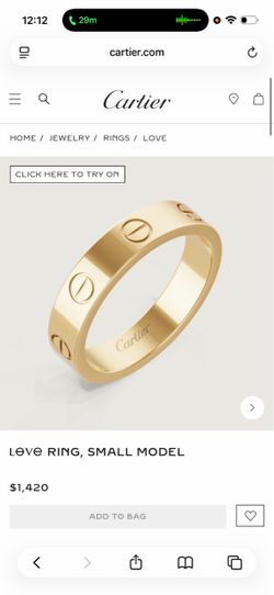 Cartier ring for sale