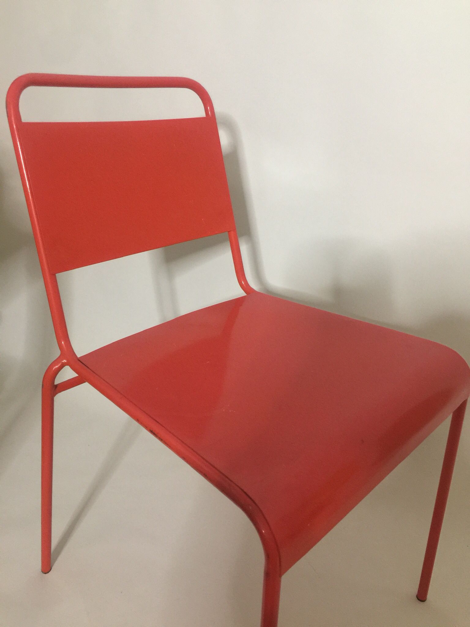 F R E E  / Orange Metal Chair