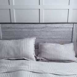 King Size Farmhouse Style Headboard And Bed frame 