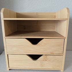 4 Tier Wood Desk Organizer 